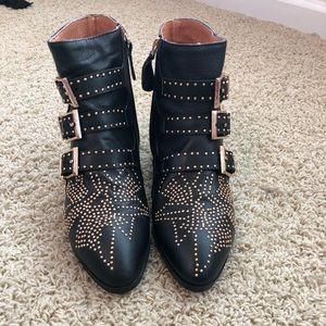 Imitation chloe Susanna studded boot